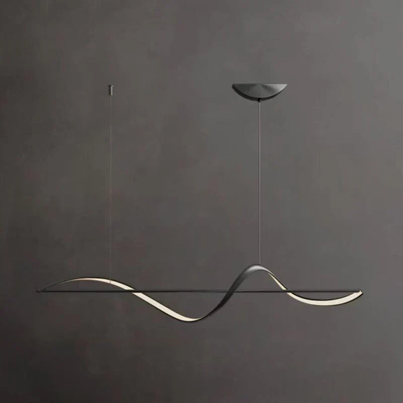 Suspension Whisper Linear - Lampe Moderne en Métal et Acrylique avec LED Intégrée