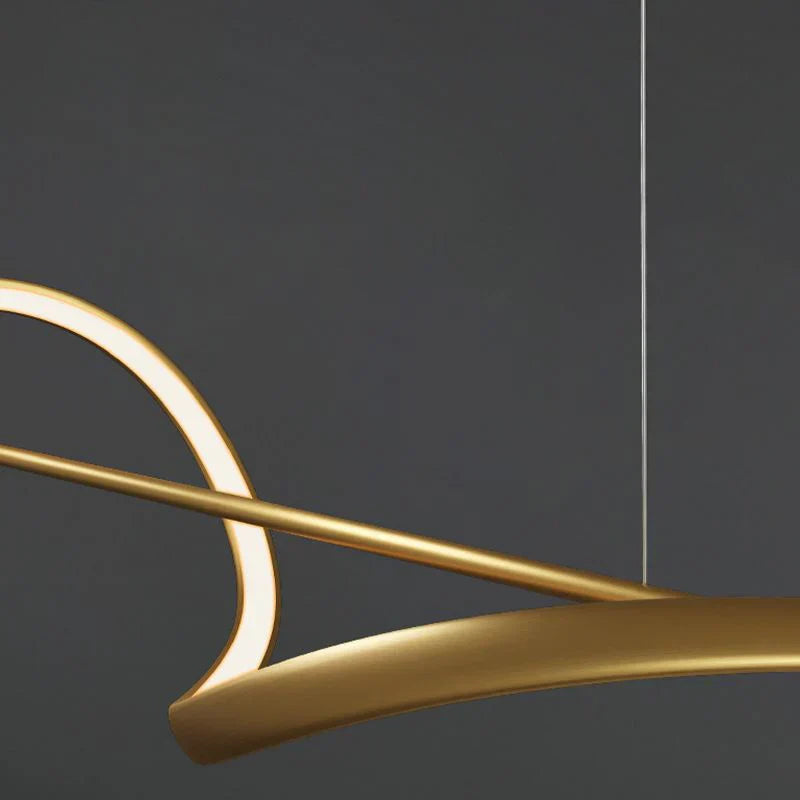 Suspension Whisper Linear - Lampe Moderne en Métal et Acrylique avec LED Intégrée