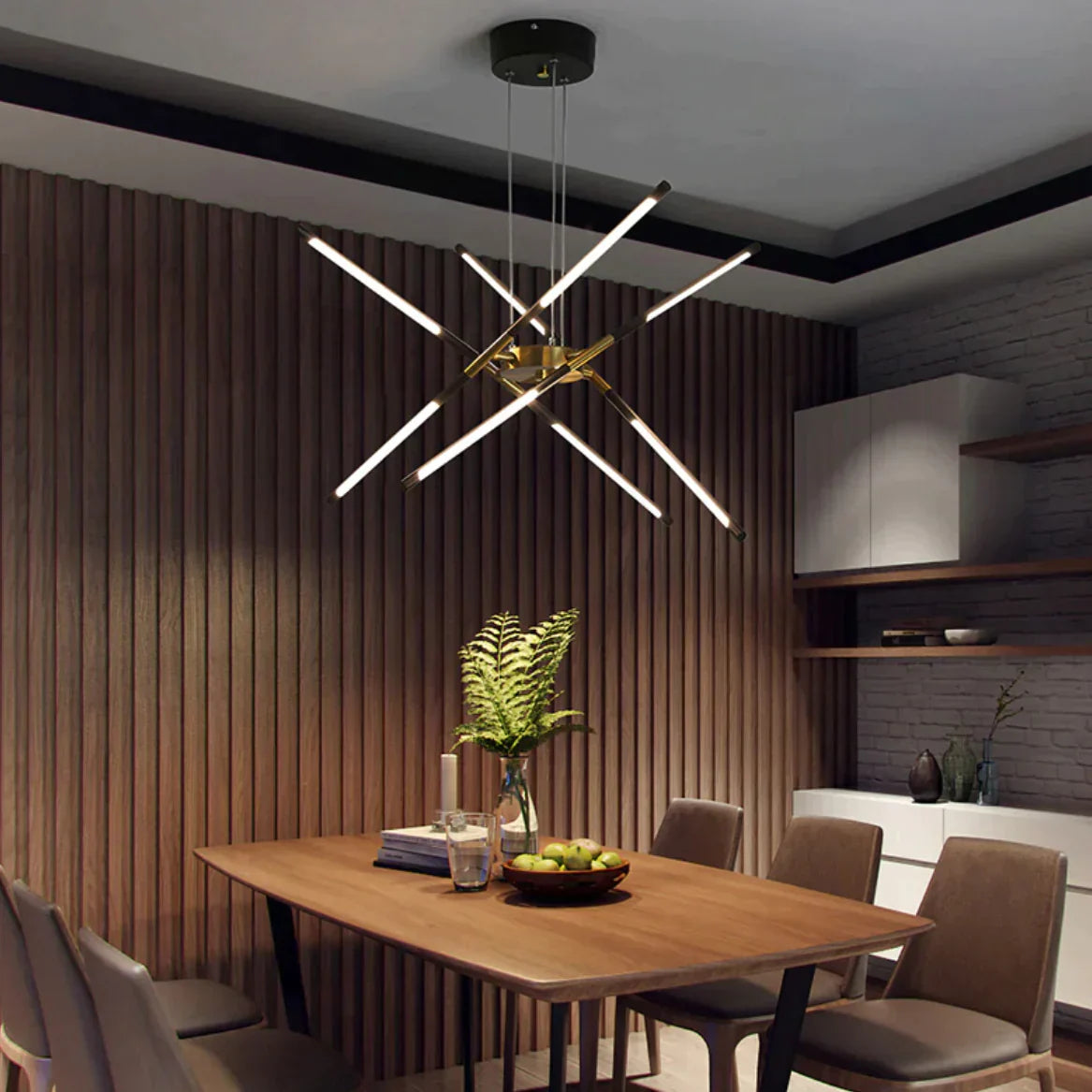 Chandelier Spider Moderne – Lustre Élégant avec 6 à 12 Lampes pour Salle à Manger, Salon et Bureau