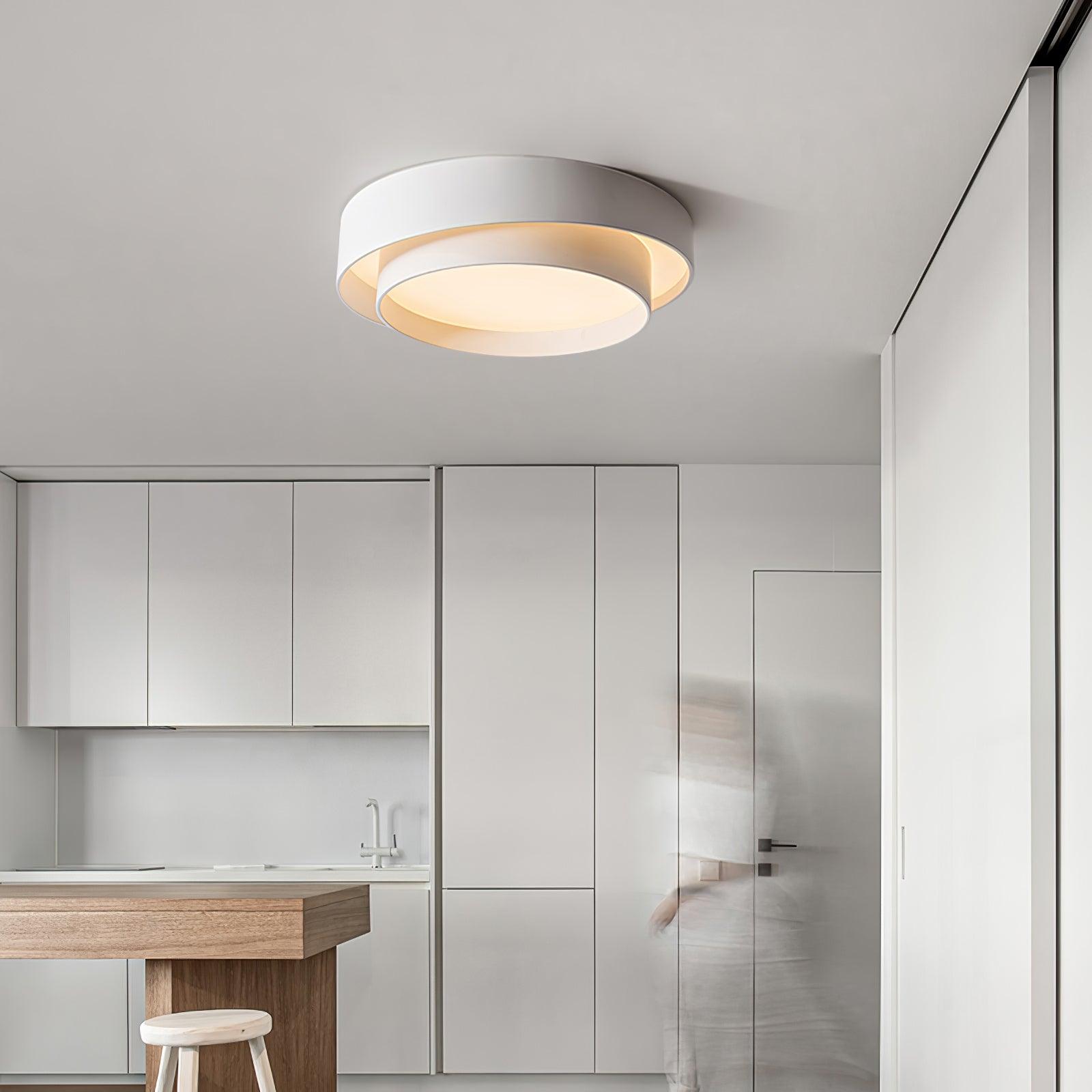 Plafonnier Moderne à LED - Design Cylindrique Élégant et Intégré