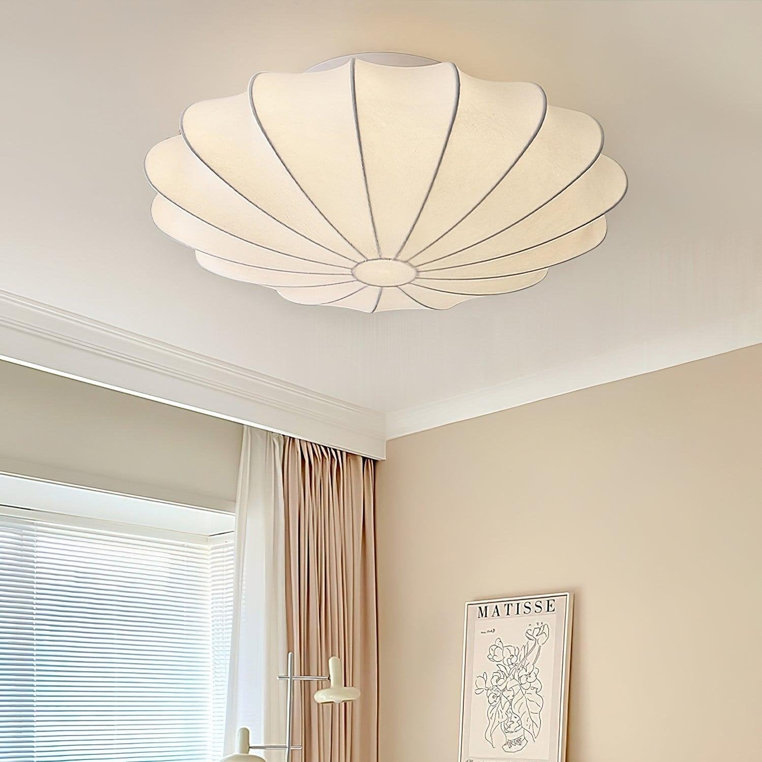 Plafonnier Design Inspiré des Coquillages - Éclairage Moderne en Métal et Polymères