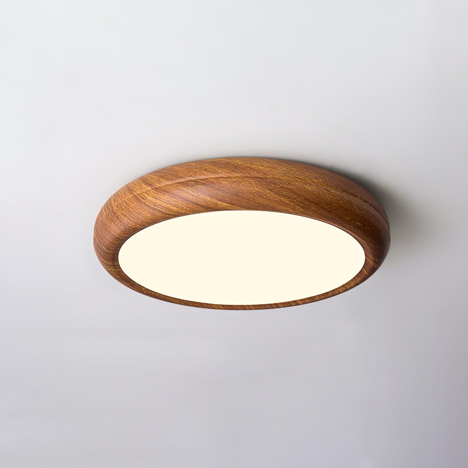 Plafonnier Rond en Bois et Acrylique – Élégance Moderne et Raffinée pour Votre Intérieur