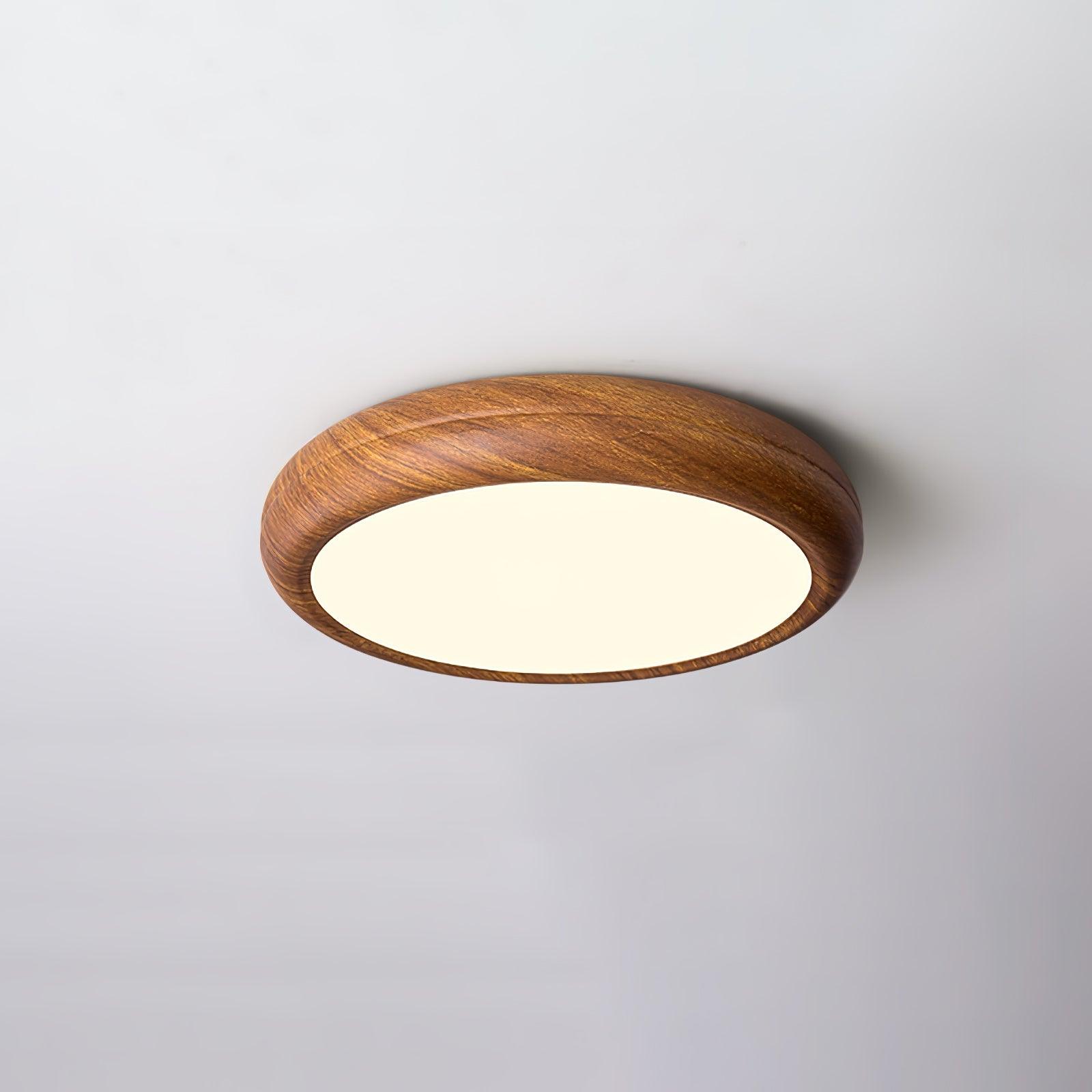 Plafonnier Rond en Bois et Acrylique – Élégance Moderne et Raffinée pour Votre Intérieur