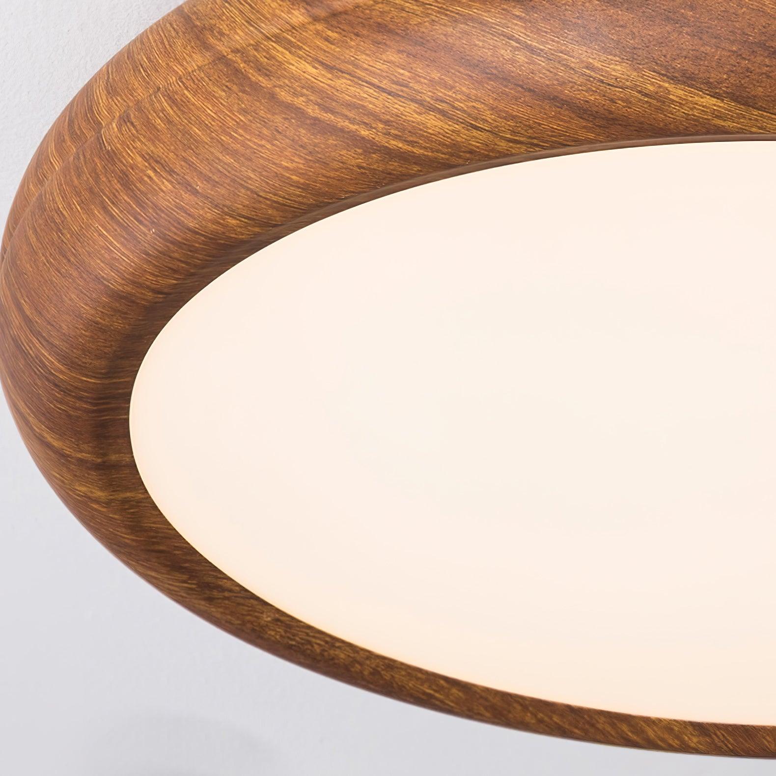 Plafonnier Rond en Bois et Acrylique – Élégance Moderne et Raffinée pour Votre Intérieur