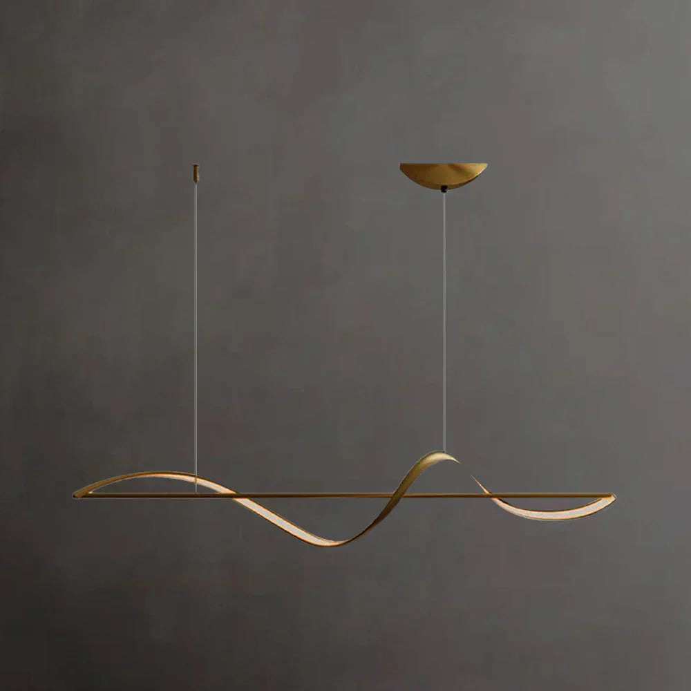 Suspension Whisper Linear - Lampe Moderne en Métal et Acrylique avec LED Intégrée